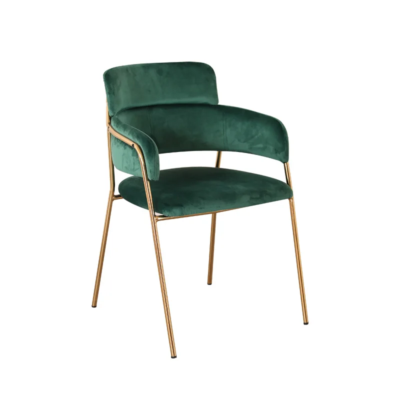 Restaurant Tables and Chairs With Customized Order Pink Green Light Luxury Restaurant Furniture Mingmeng Velvet Dining Chairs