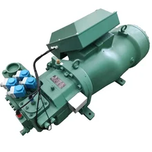 Semi-hermetic Lubricated AC Compresor de aire Model HSK8561-125 Industrial Refrigeration Screw Compressor
