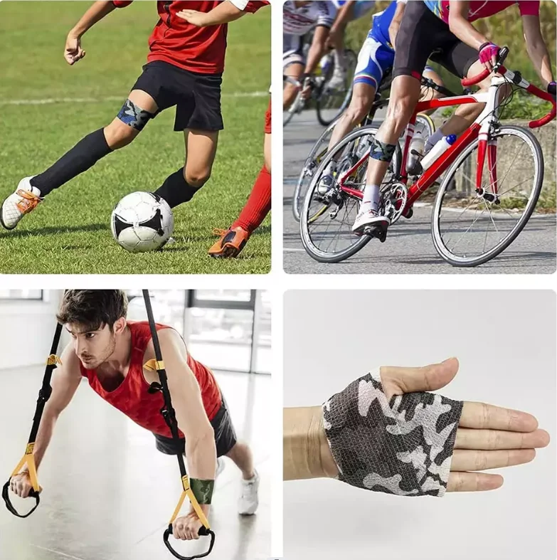Aertuer Non-woven Cohesive Elastic Athletic Sport Bandages Football ...