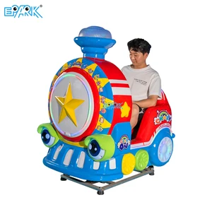 Crazy Little Train Amusement Game Machines Coin Operated Kiddie Ride Children's With Music Video Swing Machine Entertainment