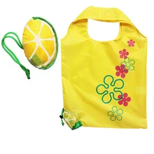 polyester tote bags foldable shopping grocery Fruit and vegetable store storage bag