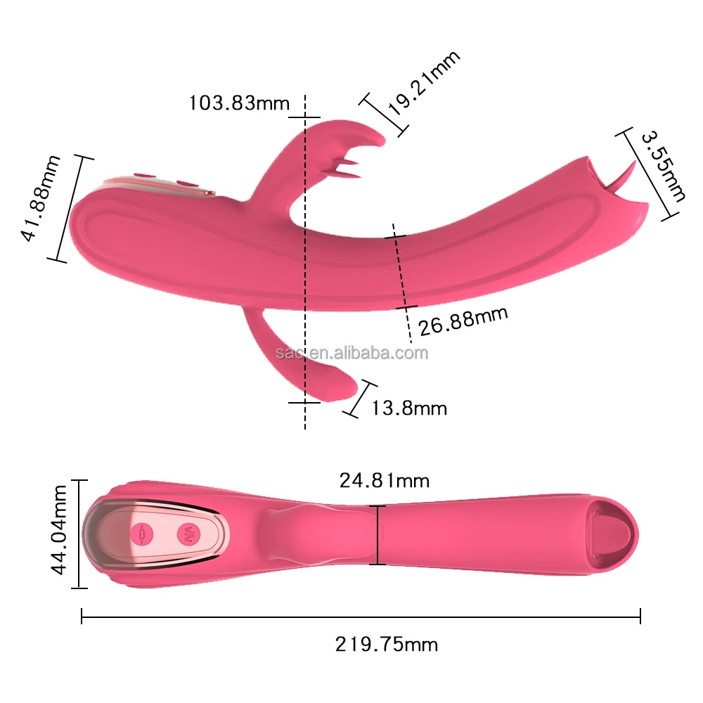 SacKnove Adult Product Vendor 2 in 1 Vibration Tongue Lick Vibrator Woman  Clit Ass Licking g Spot Wand Vagina Sex Toy