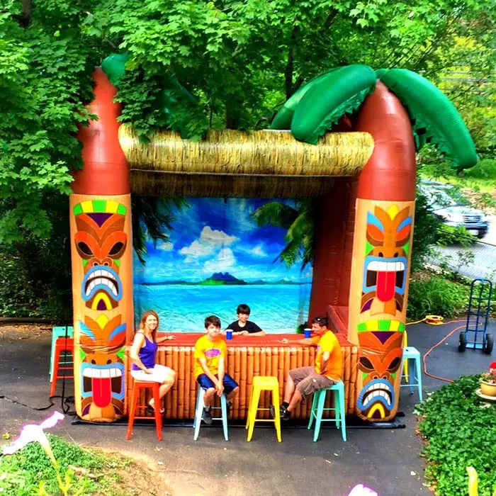 Outdoor Event Tropical Theme Food Booth Drink Bar Inflatable Food Drink ...