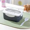 Grey(lunch box+bottle)