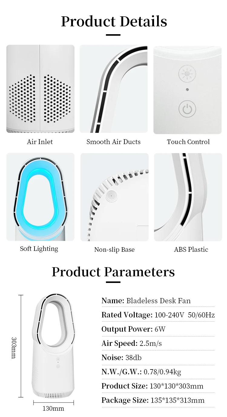 Electric Desk Fan, 12V, Battery, Plastic - detail 22