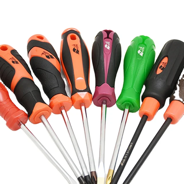 Horn Hot Sale Rubber Handle Portable Hand Repair Tool Torque Screwdriver Multi-specification Screwdriver