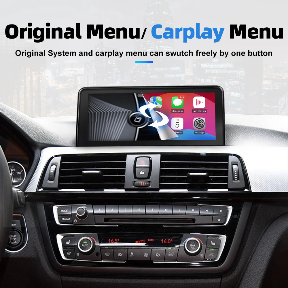 10.25 Inch Linux Carplay Screen Multimedia BT GPS Car Radio Player for BMW F30 F34 2012-2016