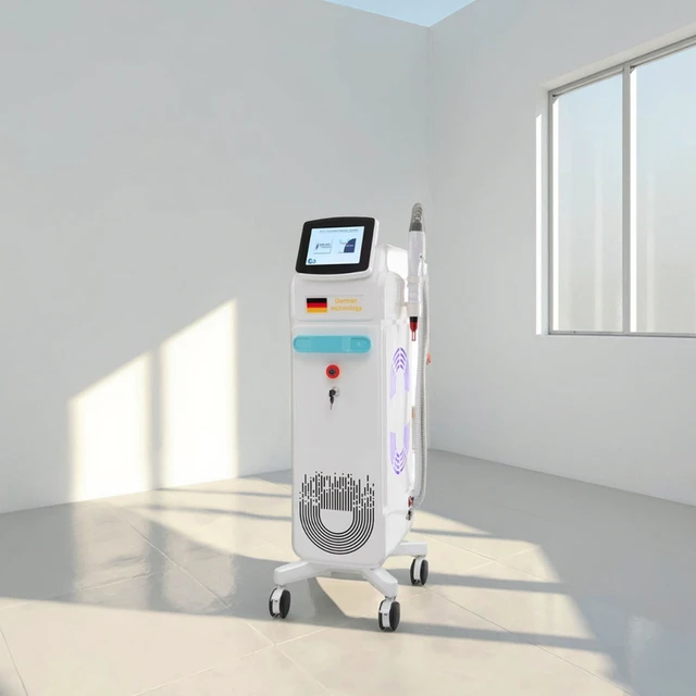 Painless Diode  Hair Removal Laser High-Power YAG  Diode Laser 3 Waves Beauty Machine IPL Laser Removal at 808nm Wavelength