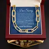 Card + Gold Necklace (LED Light Box)