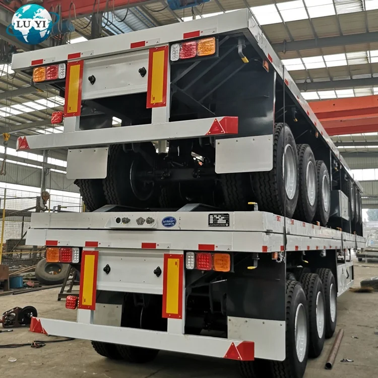 High Quality 2 Axles 20 Foot 40ft Skeleton Chassis Semi Trailer ...