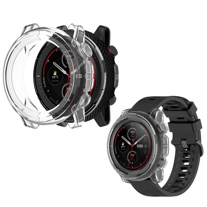 Soft TPU Bumper Watch Cover for Xiaomi Huami Amazfit Stratos A1928