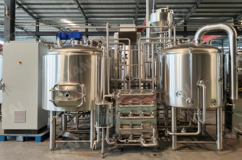 Turnkey 1000L Beer Brewing Equipment with Grain Miller, Brewhouse, Beer Fermenter, Bbt, Control, Cip