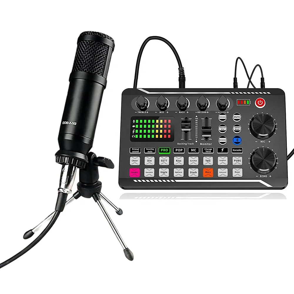 Bm800 F998 Microphone And Sound Card Set Recording Karaoke Live Podcast  Equipment Bundle Studio Professional Microphone - Buy Professional  Microphone,Podcast Equipment Bundle,Mircrophone And Sound Card Product on  