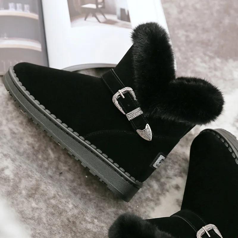 Winter snow boots keep warm hight boot for women