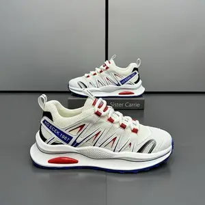 Men's Wholesale Sports Shoes with Thick Soles for High comfort and Lightweight.  Lace Up,  Breathable Cross-border Men's Shoes