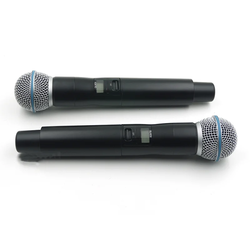 QLX24D Vocal Stage Studio Mic QLXD4 Dual Channel Handheld Microphone BETA58A Wireless Mikrofon QLX24D