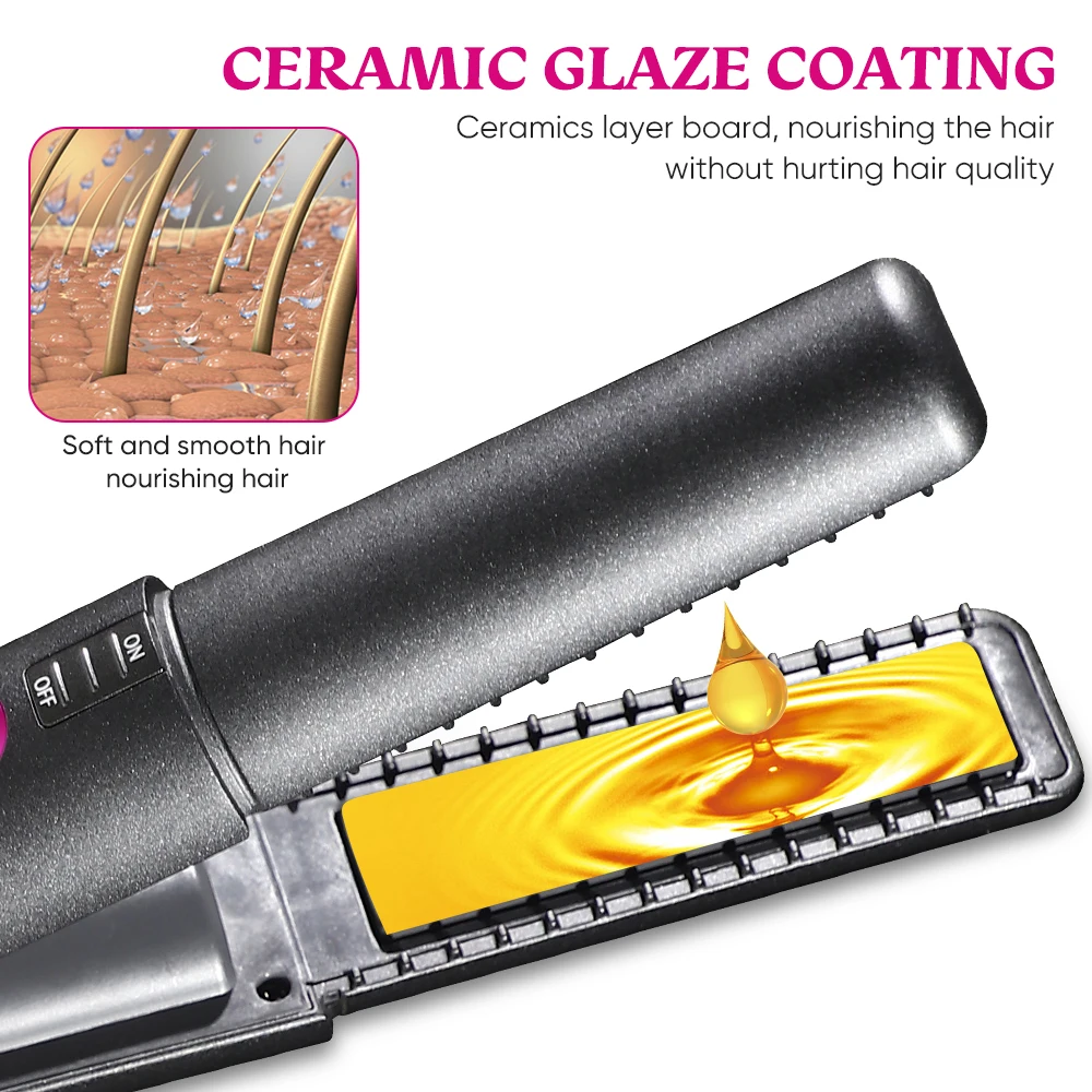 Rechargeable 2 In 1 Hair Straightener And Curler Flat Iron Mini Hair