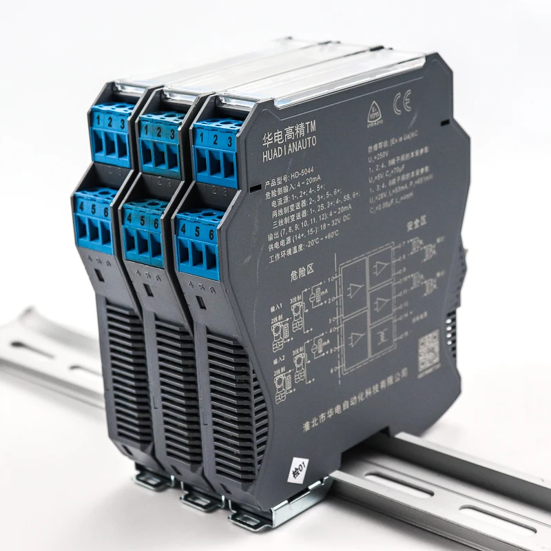 Din Rail Mount Thermocouple Signal Isolator 420ma Pt100 Temperature