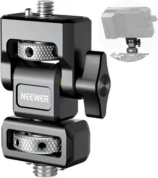NEEWER Camera Monitor Mount with 3/8" ARRI Locating Thumbscrew, 1/4" Screw for 5" & 7" Monitor Compatible with Atomos Ninja V