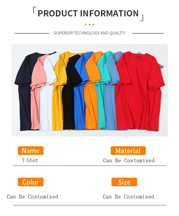 Apparel Wholesale 60 Cotton 40 Polyester Blend Material T Shirt For
