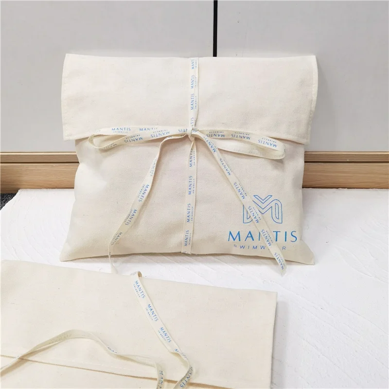 Cotton Envelope Gift Packaging Cloth Dust Bag White Luxury Jewelry