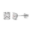 Boucles d'oreilles en or blanc 10 carats avec diamants de laboratoire