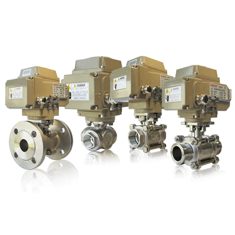 CF8M 1000WOG LPG Small 3 PCS 3 Pieces Electrical Actuators Screw Float Ball Valve