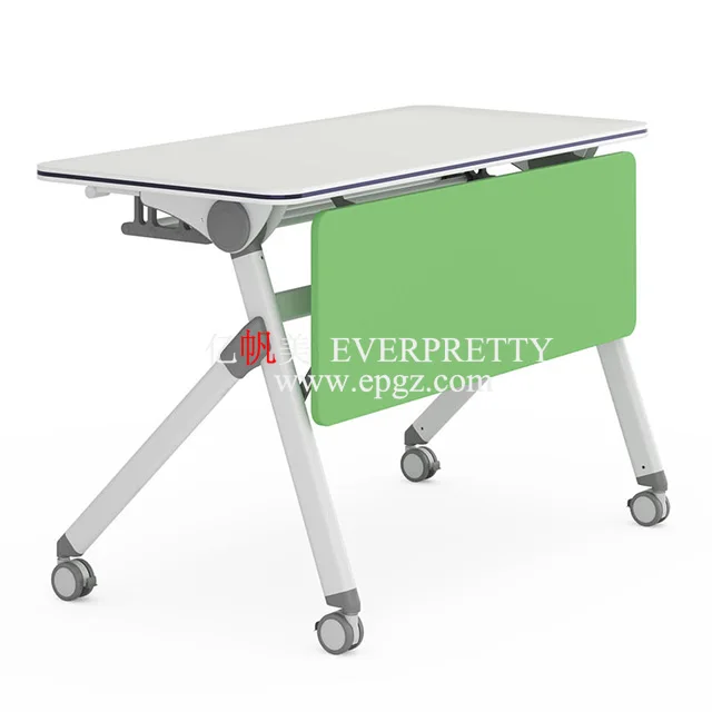 Folding School Library Furniture Reading Study Desk Movable Student Table
