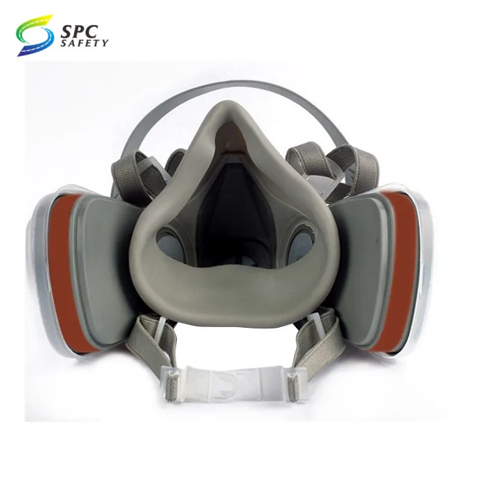 
Multi purpose anti dust poison cartridge 6200 style Chemical paint mining half face gas respirator mask for worker 