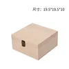 Natural wood color flip phone, 19.5*19.5*10 cm