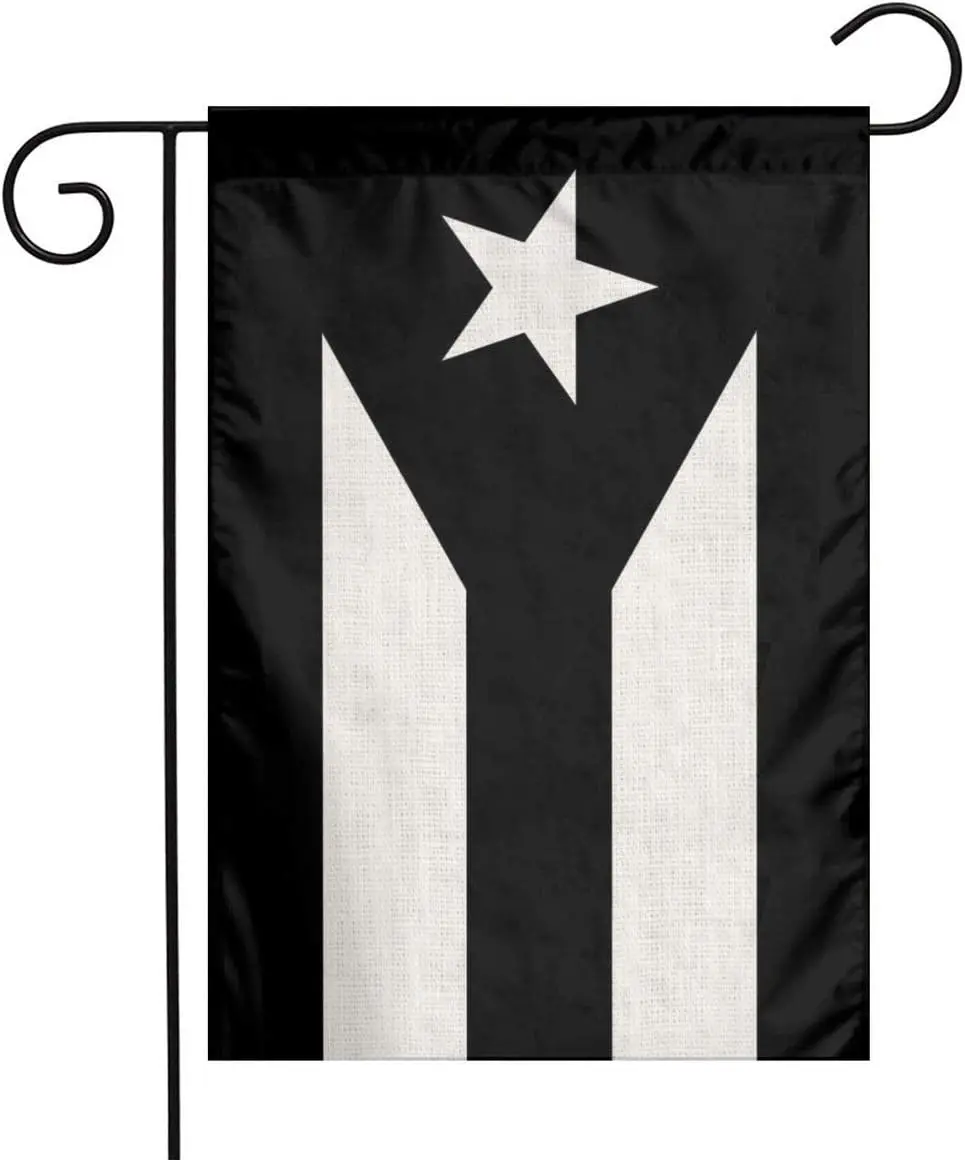 Autocollant Drapeau Porto Rico Noir – Emblème Voiture Newperlite