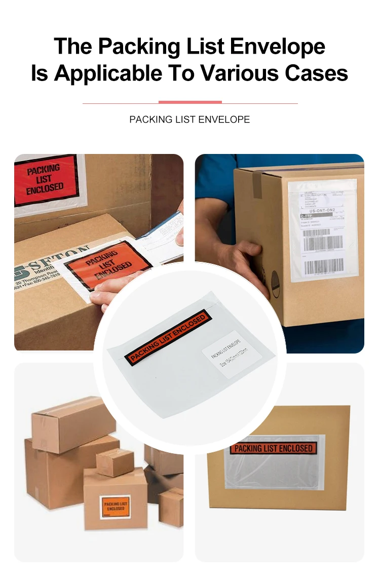 A5 Transparency Packing List Enclosed Self Adhesive Envelopes Self