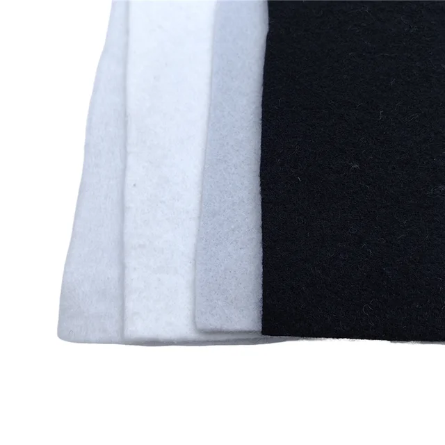 Custom Size Nonwoven Needle Punch Black Felt Filter Craft Fabric Roll Felting Pet Felt 50mm For Sale