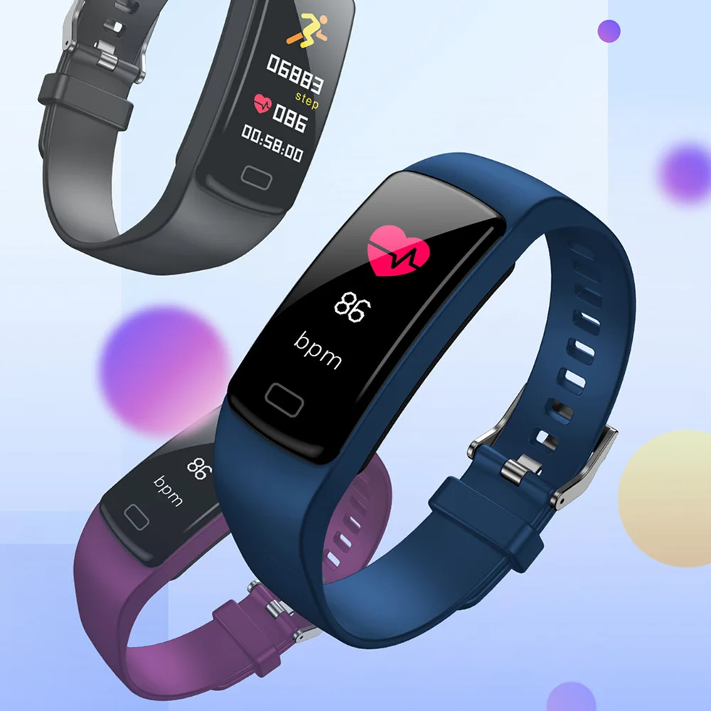 Y9 Smart Wristband Watch Color Screen Smart Band Waterproof Blood Pressure Heart Rate Activity Fitness Smart Bracelet