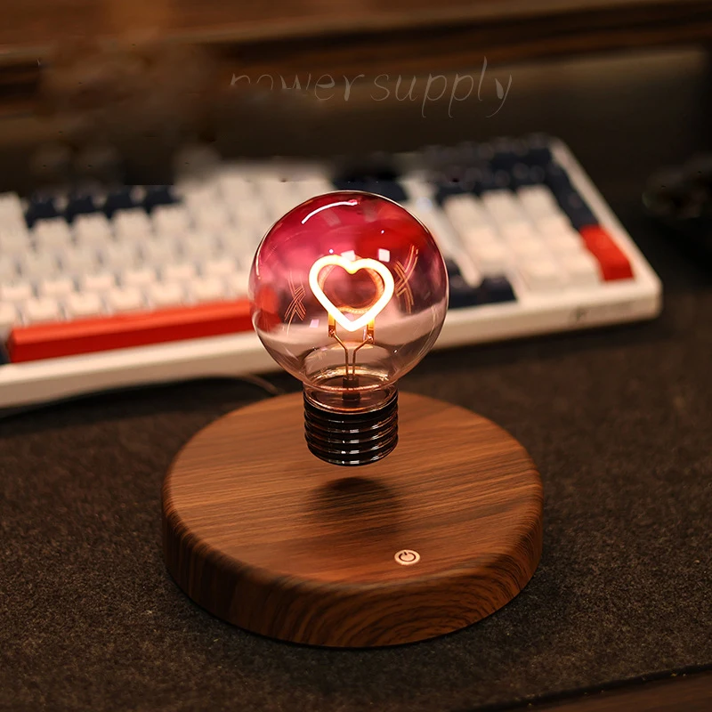 Creative Cross-Border Maglev Light Bulb Desk Lamp Smart Home Atmosphere Small Night Bedroom Bedside Decoration Wholesale Gift