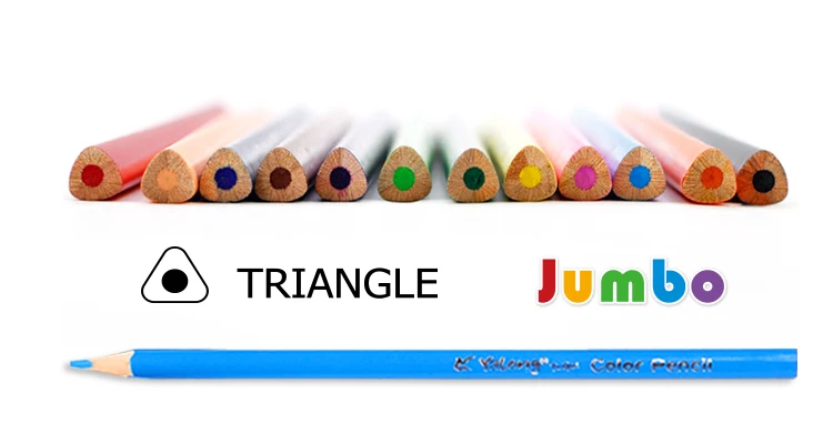 Yalong Classics Triangle Pole Colored Pencil School Supplies Wholesale Stationery Color Pencils Set
