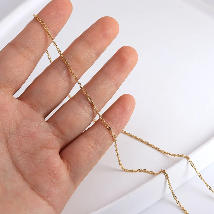 Gioiello Argentato 925 Italy Collana Catena Scatola Quadrata Italiana In Argento Sterling 925 Placcato Oro - Foto 4