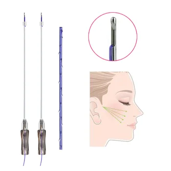 Medical Supplier 19G 60mm Beauty Spa Use Cog 3D Lifting Pdo Thread With Blunt w
