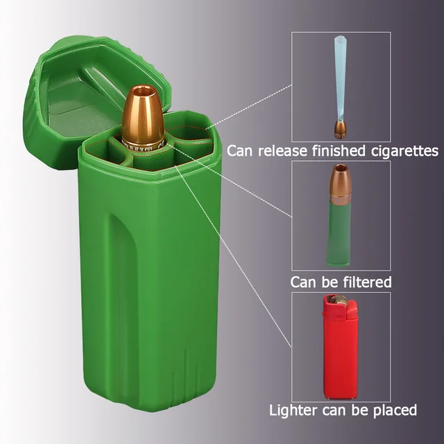 portable cigarettes joints container convenient lighter case with convenient filter