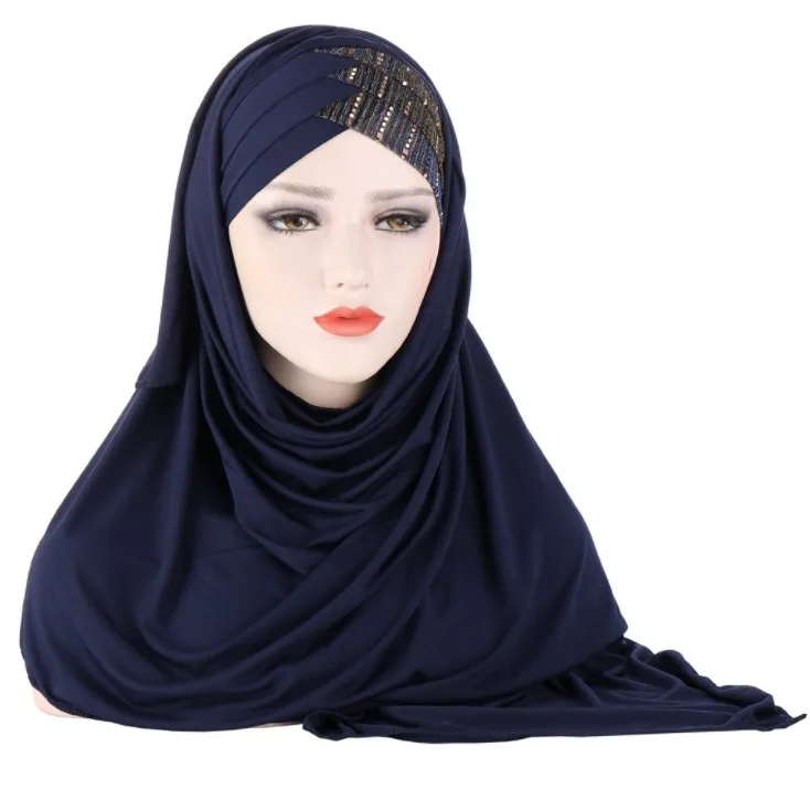 hijab with cap attached