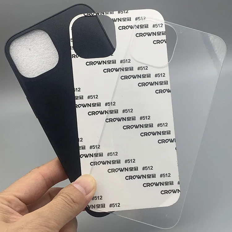 Laudtec High Quality Uv Printing Blank Acrylic Phone Cases Tpu Pc 0.8Soft Glass With Adhesive Tape For iphone For Samsung Sjk980