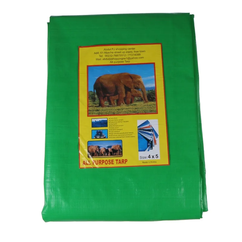 2019 китайская фабричная продукция зеленые водонепроницаемые полиэтиленовые брезенты из брезента ламинированные