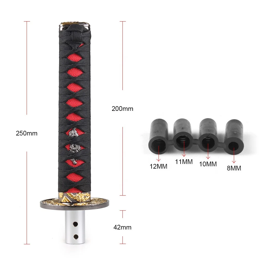 SAMURAI HARD ACTION トランプ　箱有り Universal JDM Katana 200mm Samurai Sword Shift Knob