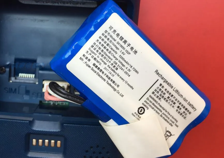 Pos Terminal  Lithium Ion Batteries Replacement  Rechargeable 7.2v  2600mAh  Li Ion Battery Verifone X990