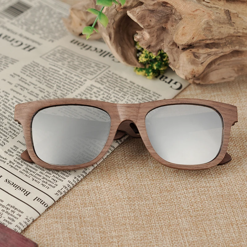 Quickshipment BOBO BIRD Handmade Anti UV Polarized Wooden Sunglasses for Women Custom Logo for Men