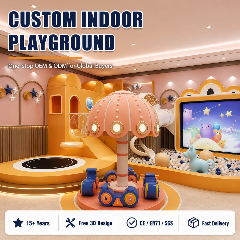 Indoor Soft Play Kids Naughty Castle Playground Ball Pit Slide Rope Climbing CE ASTM Certified for Amusement Park Wholesale