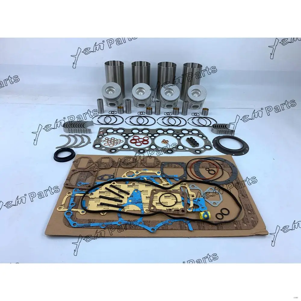 Factory Direct Sales Rebuild Kit With Piston Ring Liner Cylinder Gaskets Piston Bearings For Mitsubishi 4D34