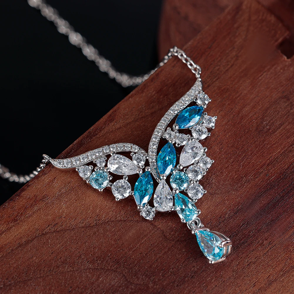 Grace Jewel Luxury Custom CZ Silver Necklace