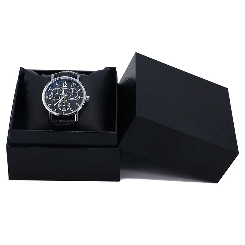 Custom Logo Cardboard Paper Packaging Colorful Wrist Watch Box with Matt Lamination Embossing UV Coating for Gift Watches