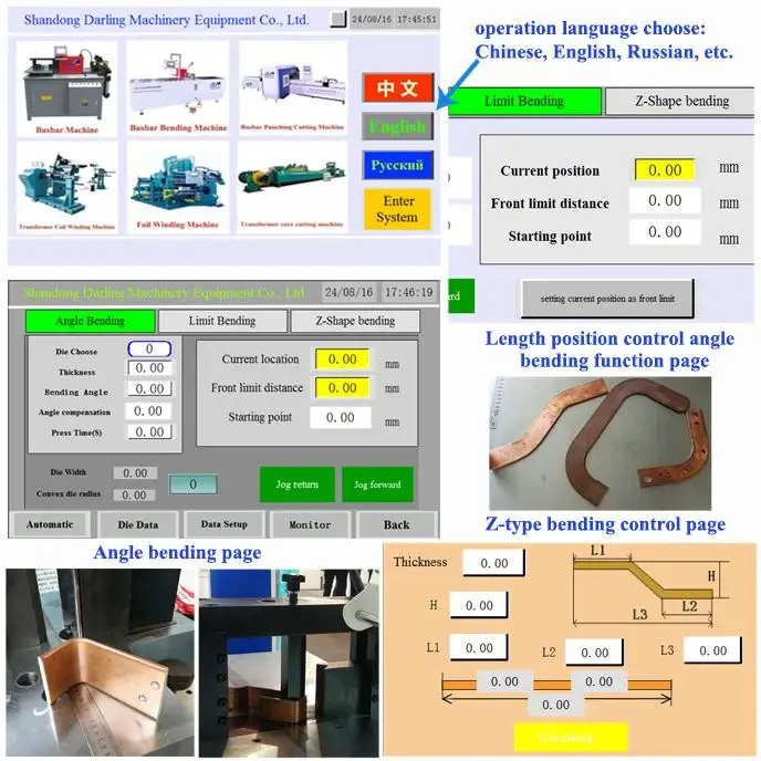 Busbar Machine Multi Function Cutting Punching Bending Twisting Hydraulic Busbar Cutter